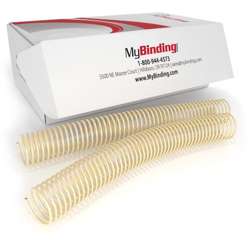 32mm Ivory 4:1 Pitch Spiral Binding Coil - 100pk