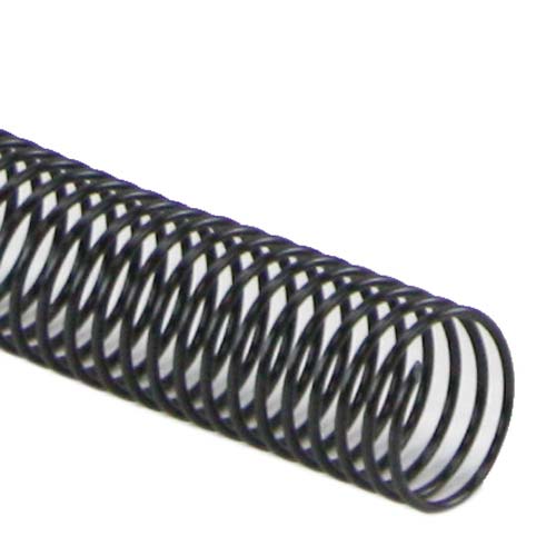 33mm Black 4:1 Pitch Spiral Binding Coil - 100pk
