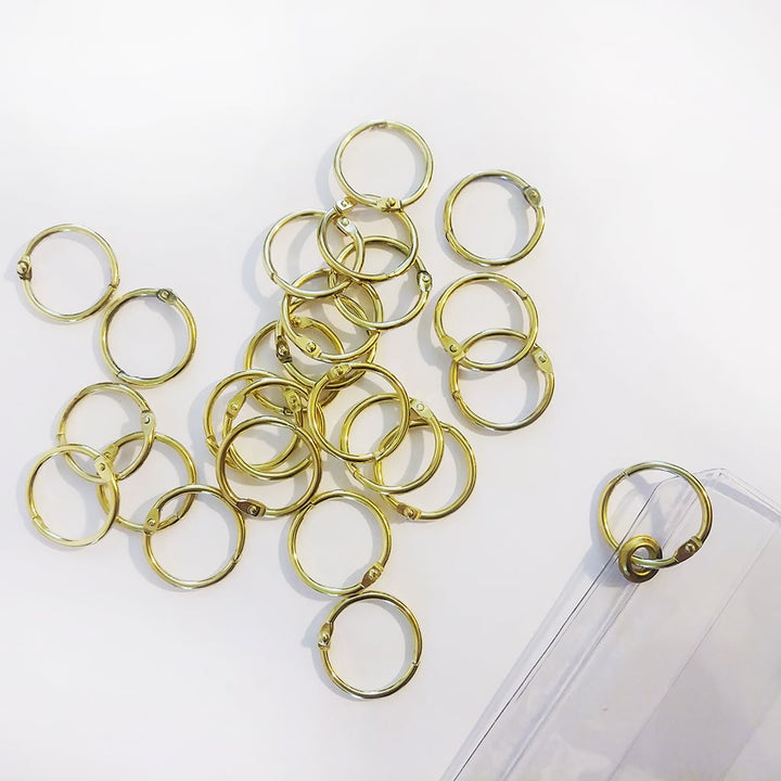 3/4" Gold Metal Loose Leaf Binding Rings (100/Pk) Item#11MLLBRG034 - Clearance Sale