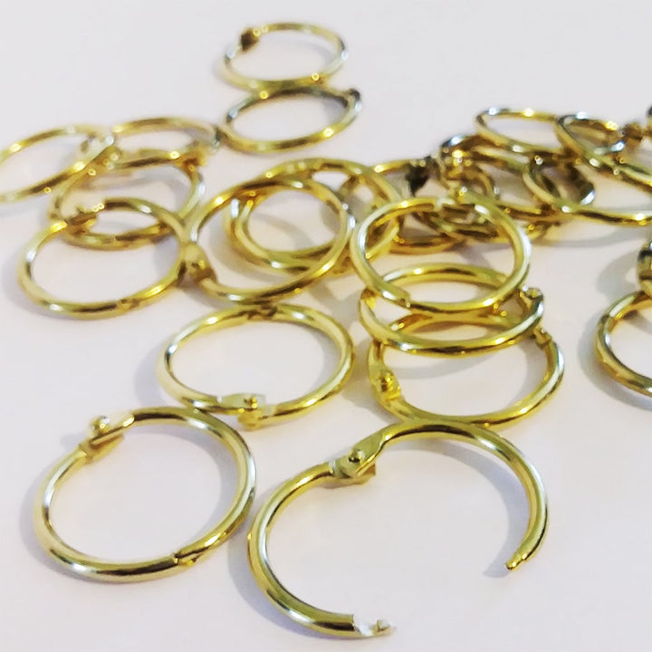 3/4" Gold Metal Loose Leaf Binding Rings (100/Pk) Item#11MLLBRG034 - Clearance Sale