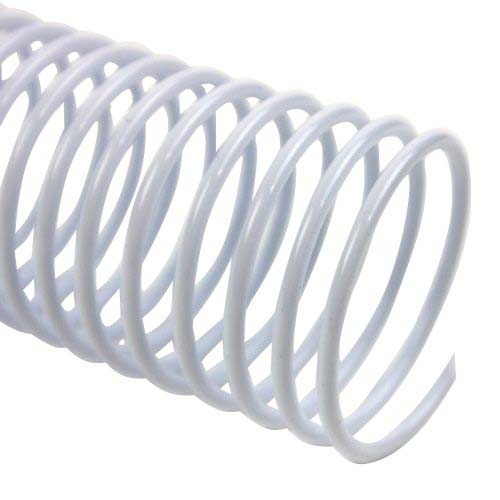 35mm White 4:1 Pitch Spiral Binding Coil - 100pk