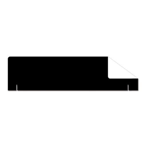 36" x 10" 1-Ply Black/White Two-Sided Corrugated Project Board Headers - 24pk