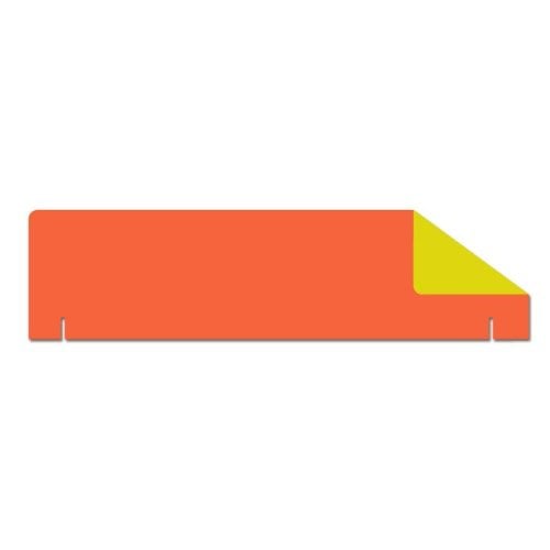36" x 10" 1-Ply Orange/Yellow Two-Sided Corrugated Project Board Headers - 24pk