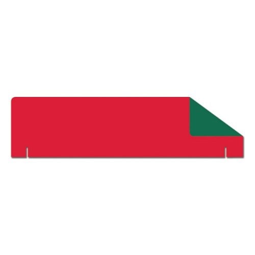 36" x 10" 1-Ply Red/Green Two-Sided Corrugated Project Board Headers - 24pk