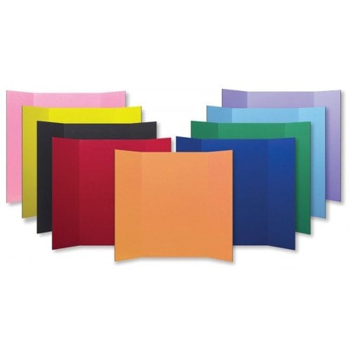 36" x 48" 1-Ply Assorted Colored Corrugated Project Boards - 24pk