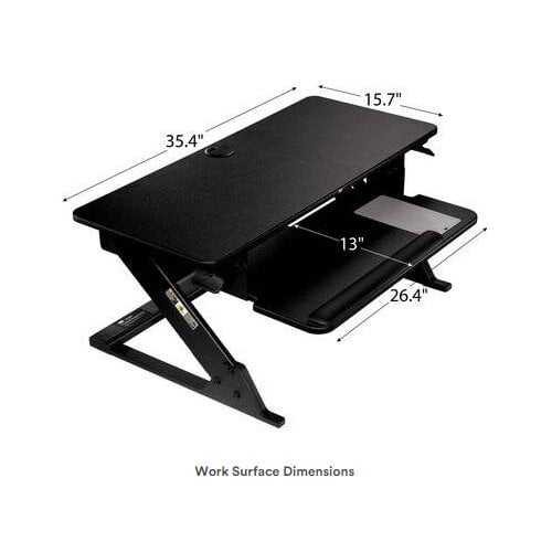 3M Black Precision Standing Desk - SD60B