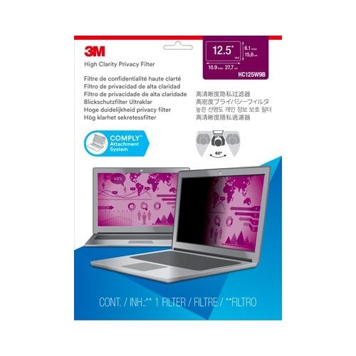 3M High Clarity Privacy Filters for Widescreen Laptop with COMPLY Attachment System (16:9 aspect ratio)