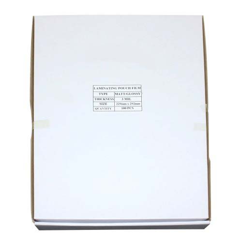 3mil Matte Clear Letter Size Laminating Pouches - 100pk