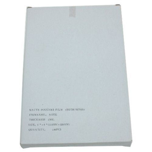 3mil Matte (Front and Back) Note Card Size Laminating Pouches - 100pk