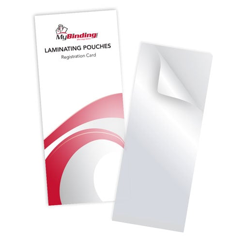 3MIL Registration Card 3-1/2" x 9" Laminating Pouches - 100pk