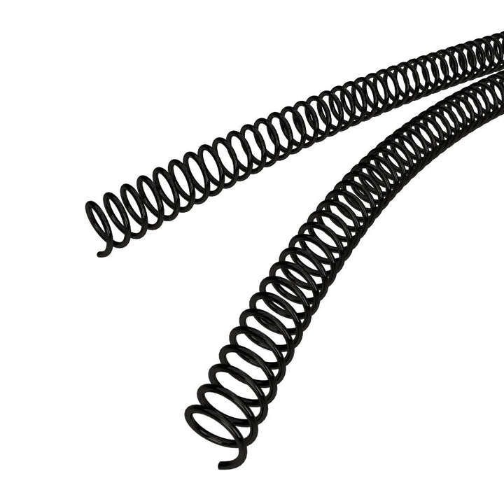 15mm Black 4:1 Pitch Spiral Binding Coil - 100pk