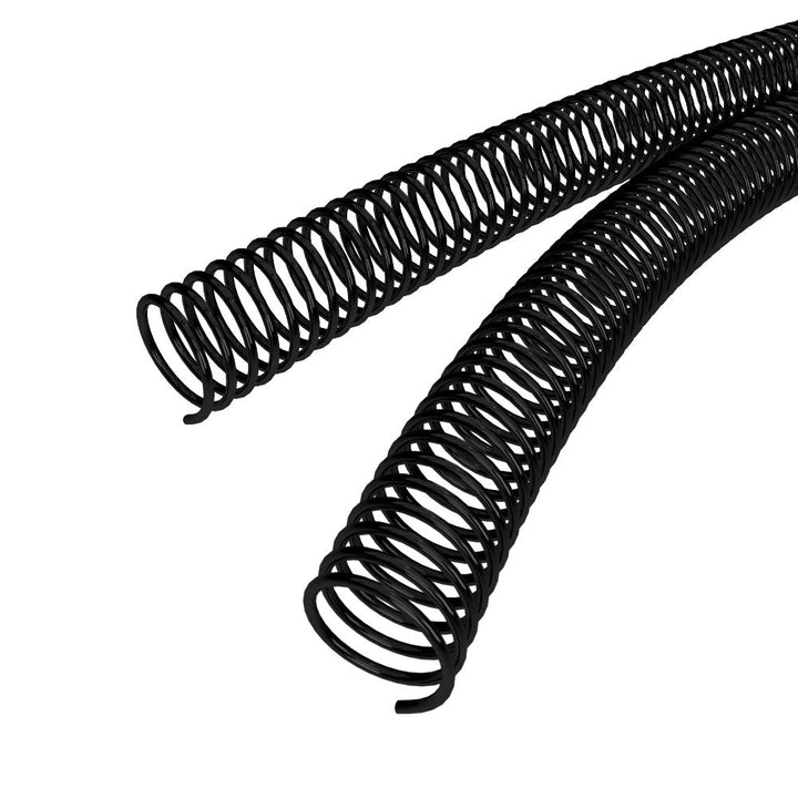 32mm Black 4:1 Pitch Spiral Binding Coil - 100pk