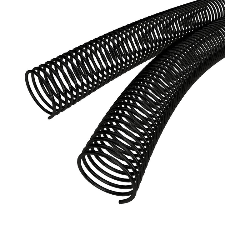 40mm Black 4:1 Pitch Spiral Binding Coil - 100pk