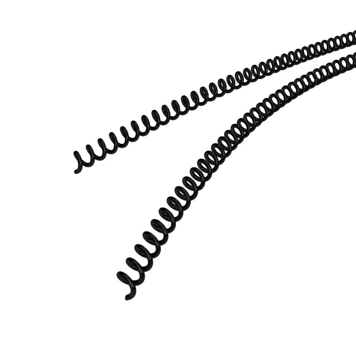 6mm Black 4:1 Pitch Spiral Binding Coil - 100pk