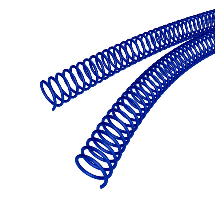 22mm Blue 4:1 Pitch Spiral Binding Coil - 100pk