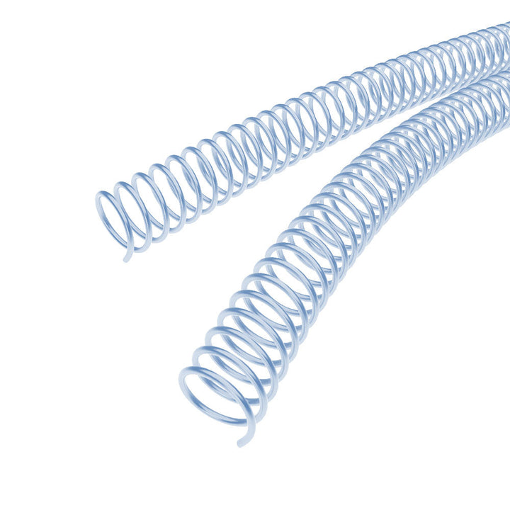 Blue Oyster 4:1 Pitch Plastic Spiral Binding Coil - 100pk