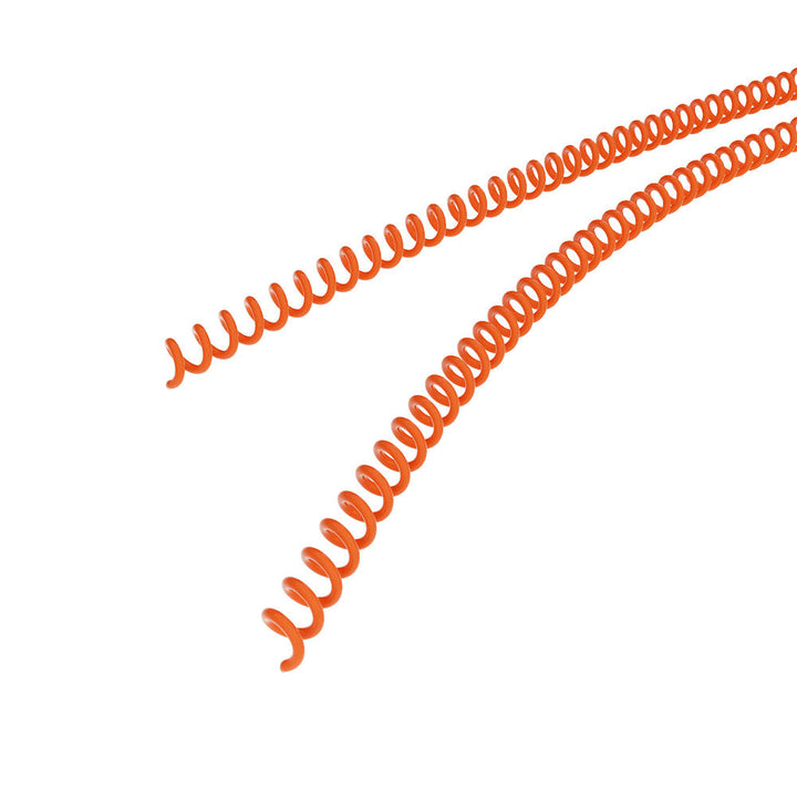 9mm College Orange 4:1 Pitch Spiral Binding Coil - 100pk