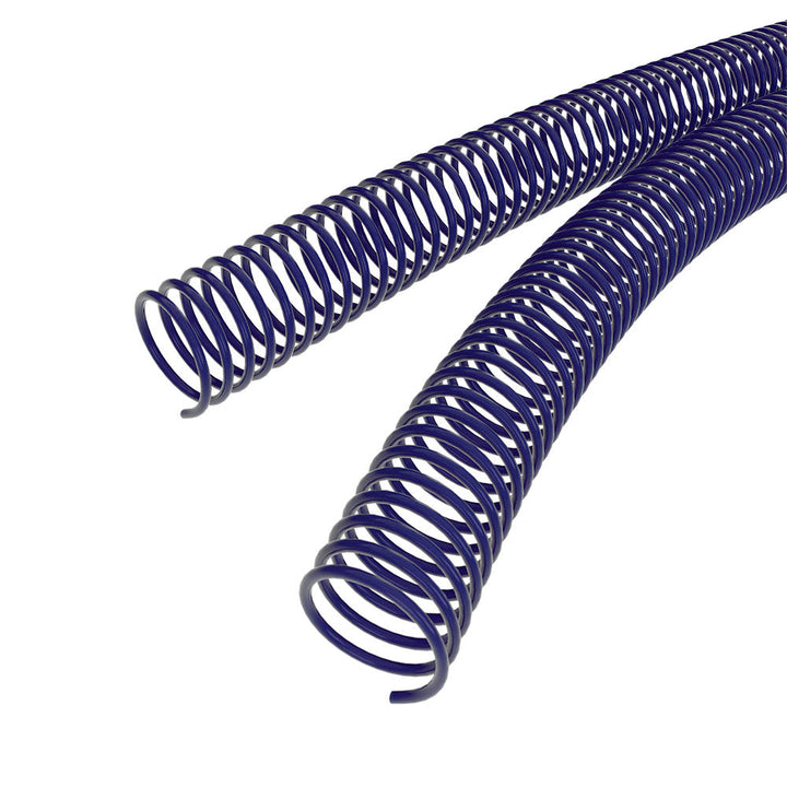 38mm Dark Blue 4:1 Pitch Spiral Binding Coil - 100pk