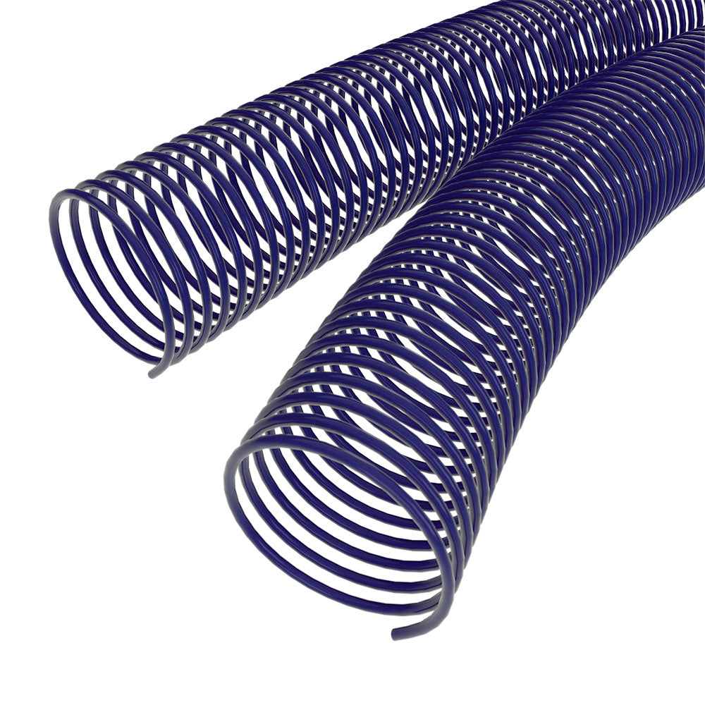 50mm Dark Blue 4:1 Pitch Spiral Binding Coil - 100pk