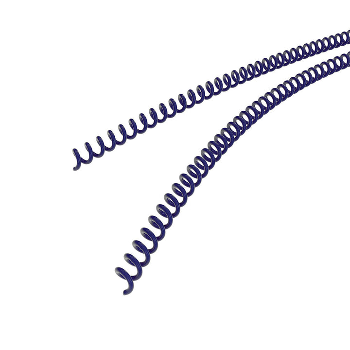 7mm Dark Blue 4:1 Pitch Spiral Binding Coil - 100pk