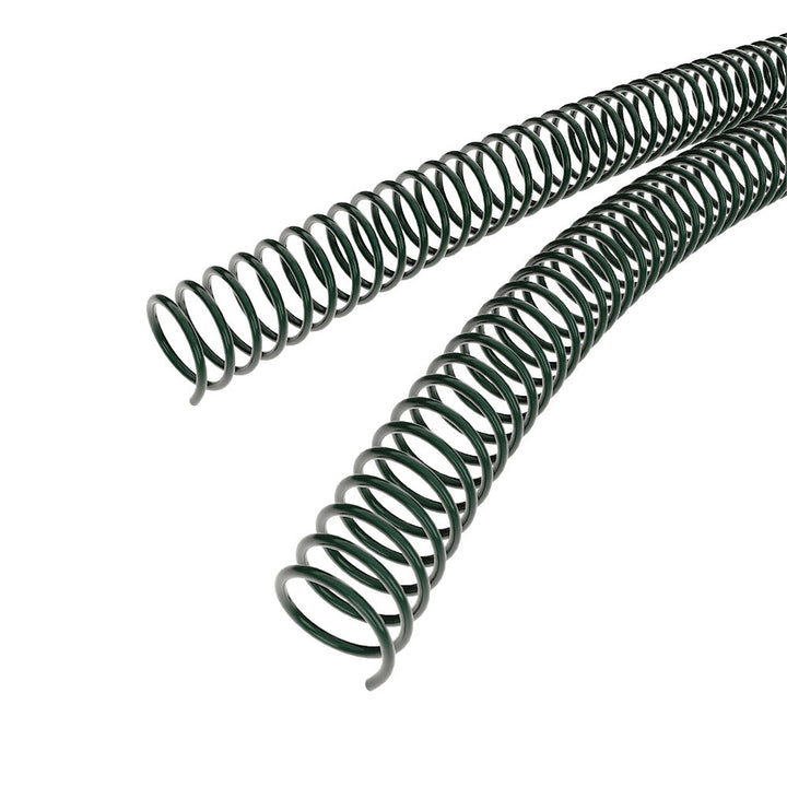 25mm Dark Green 4:1 Pitch Spiral Binding Coil - 100pk