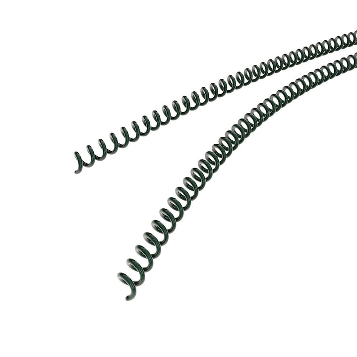 8mm Dark Green 4:1 Pitch Spiral Binding Coil - 100pk