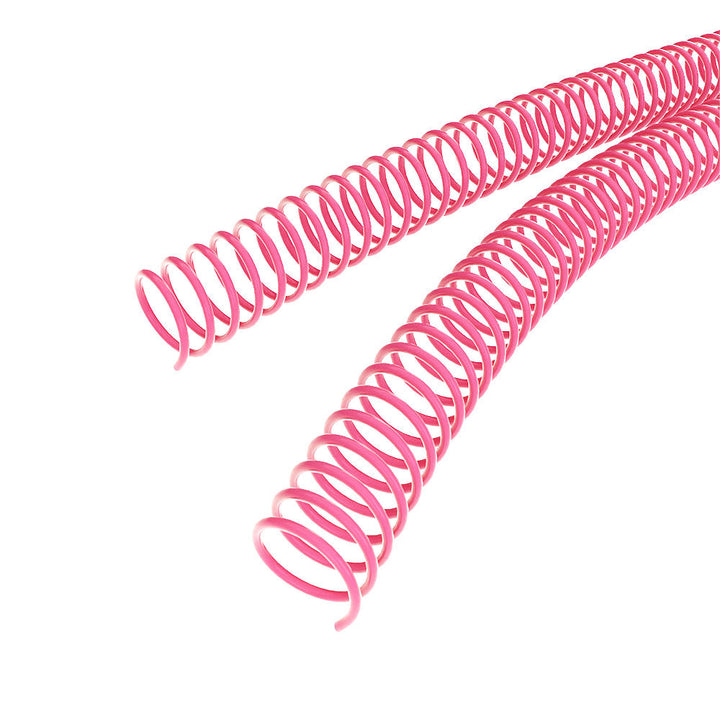 18mm Fuchsia 4:1 Pitch Spiral Binding Coil - 100pk