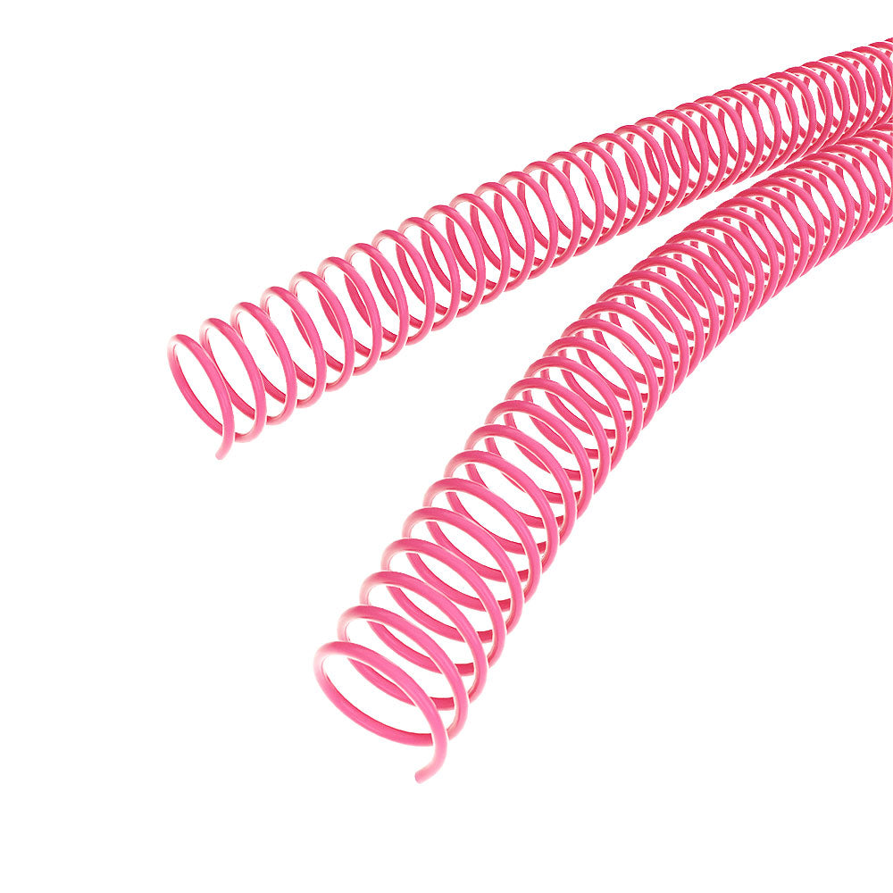 19mm Fuchsia 4:1 Pitch Spiral Binding Coil - 100pk