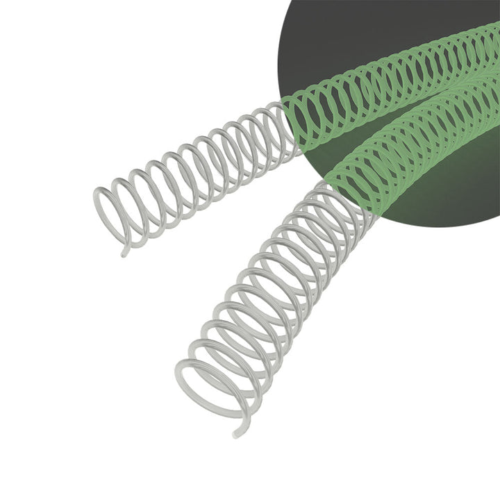 22mm Glow in the Dark 4:1 Pitch Spiral Binding Coil - 100pk