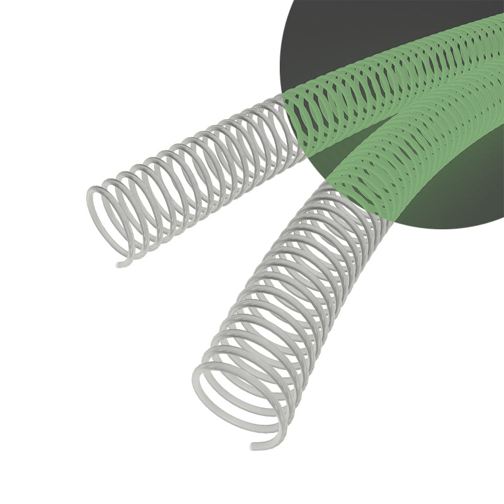 30mm Glow in the Dark 4:1 Pitch Spiral Binding Coil - 100pk