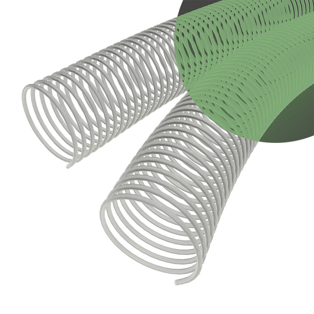 50mm Glow in the Dark 4:1 Pitch Spiral Binding Coil - 100pk