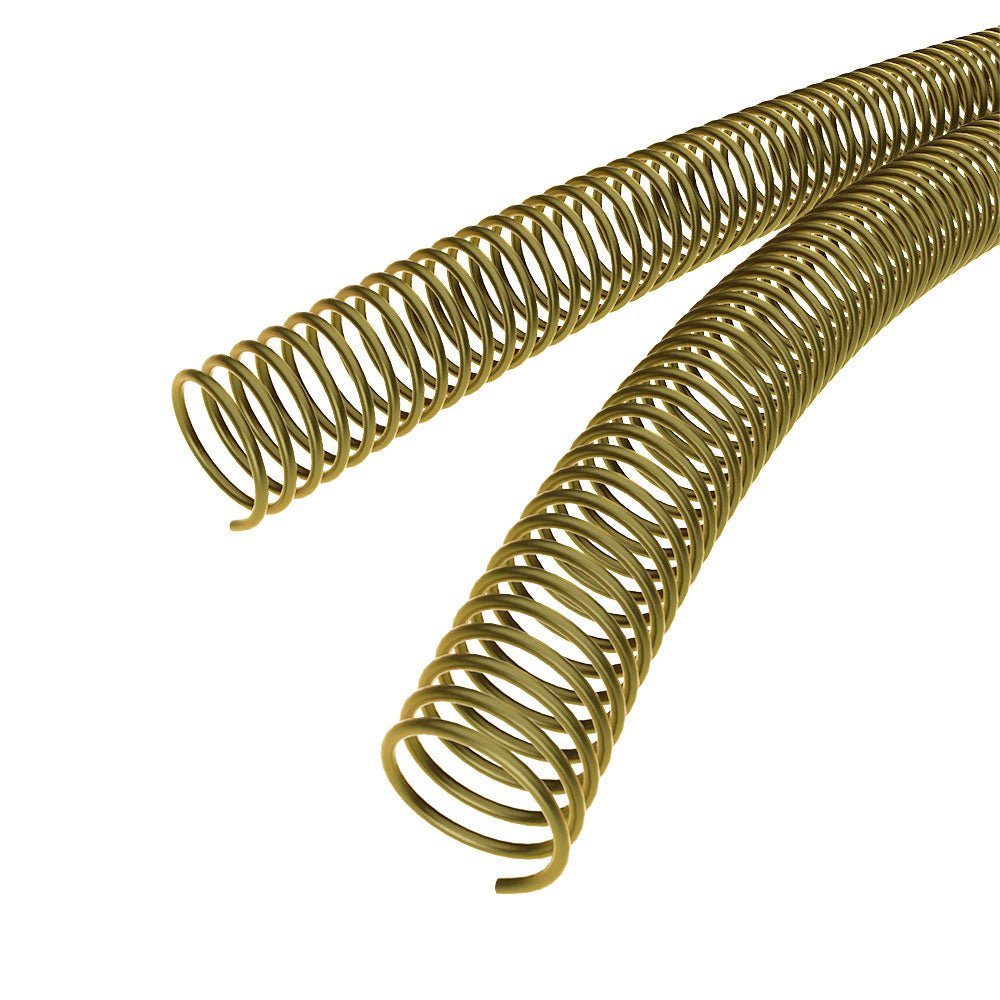 30mm Gold 4:1 Pitch Spiral Binding Coil - 100pk