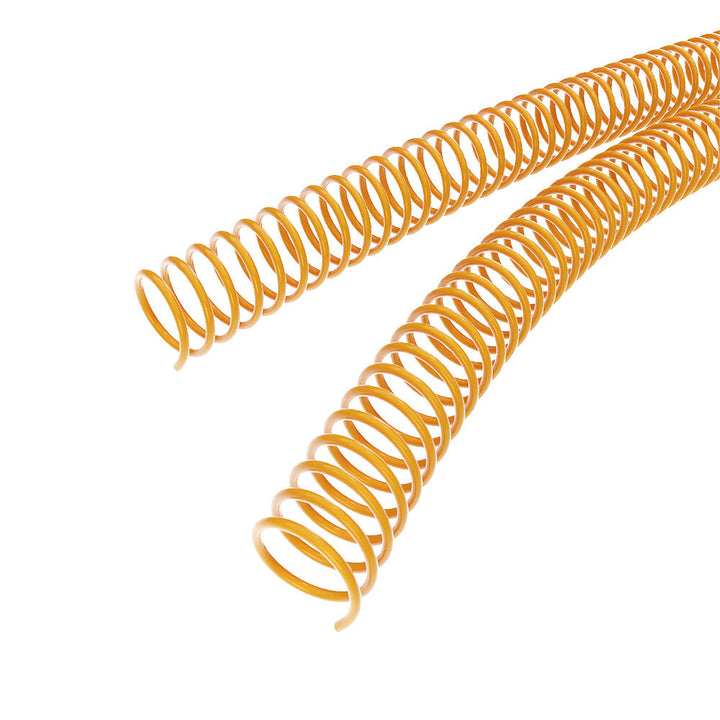 18mm Golden Yellow 4:1 Pitch Spiral Binding Coil - 100pk