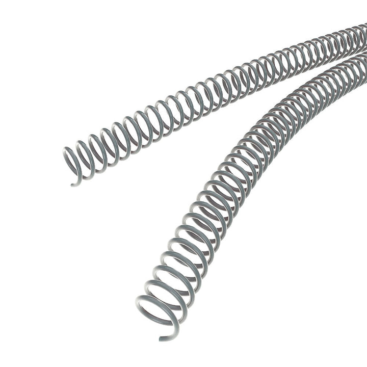 16mm Gray 4:1 Pitch Spiral Binding Coil - 100pk