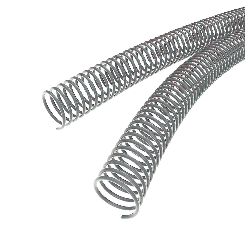 35mm Gray 4:1 Pitch Spiral Binding Coil - 100pk