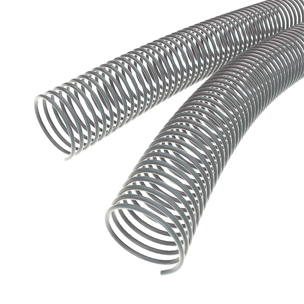 42mm Gray 4:1 Pitch Spiral Binding Coil - 100pk