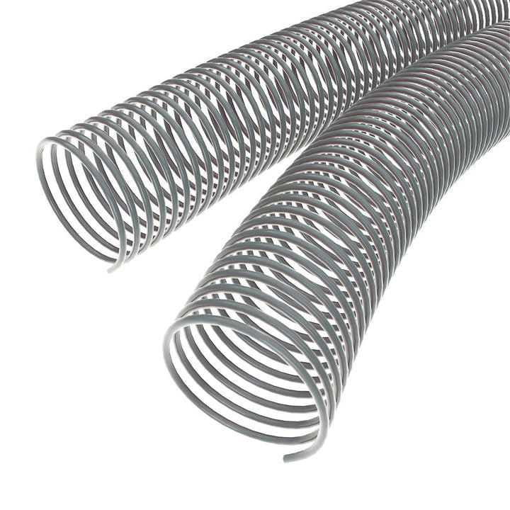 50mm Gray 4:1 Pitch Spiral Binding Coil - 100pk