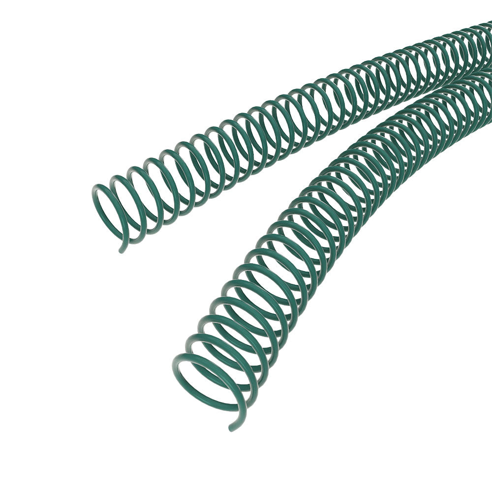 25mm Green 4:1 Pitch Spiral Binding Coil - 100pk