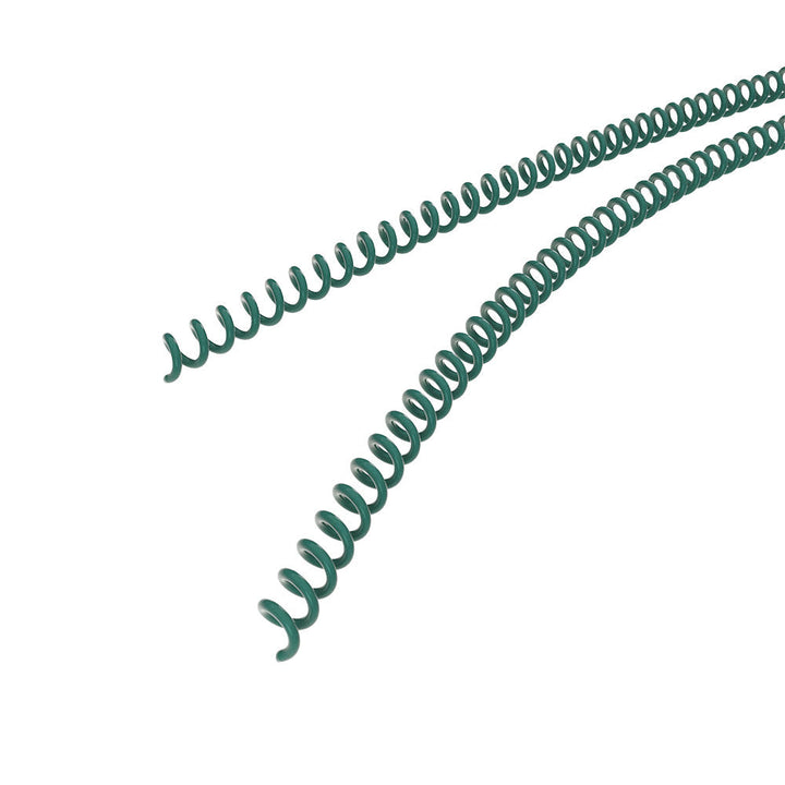 9mm Green 4:1 Pitch Spiral Binding Coil - 100pk