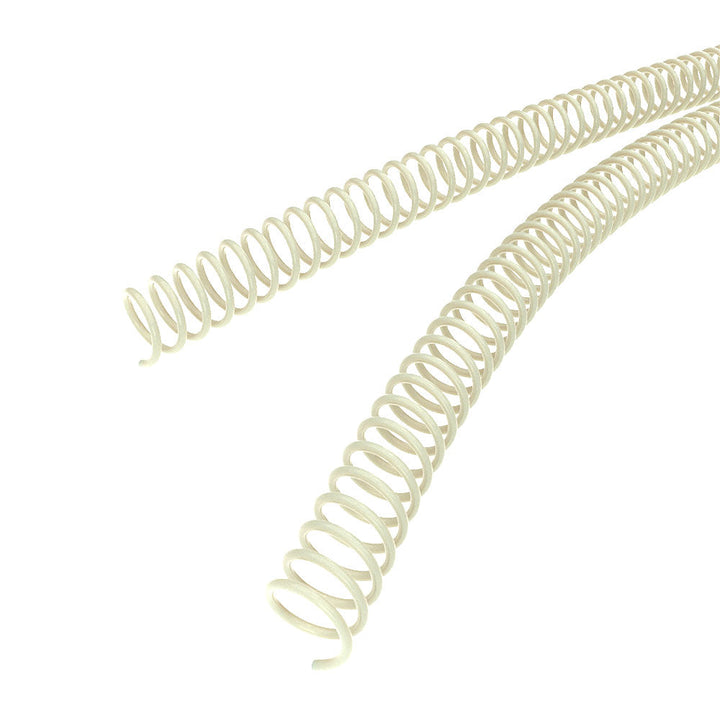 17mm Ivory 4:1 Pitch Spiral Binding Coil - 100pk