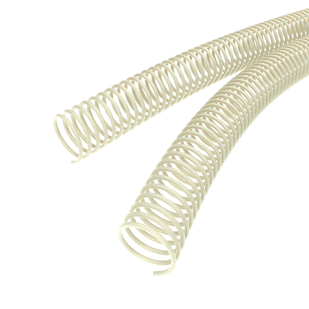 32mm Ivory 4:1 Pitch Spiral Binding Coil - 100pk