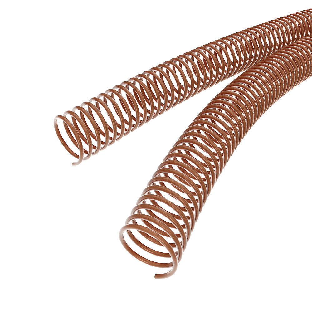 30mm Light Brown 4:1 Pitch Spiral Binding Coil - 100pk