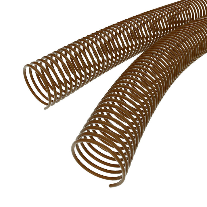 42mm Medium Brown 4:1 Pitch Spiral Binding Coil - 100pk