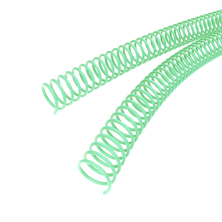 Mint Green 4:1 Pitch Plastic Spiral Binding Coil - 100pk