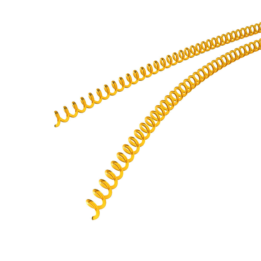 11mm Neon Amber 4:1 Pitch Spiral Binding Coil - 100pk