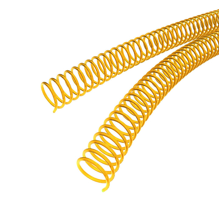 Neon Amber 4:1 Pitch Plastic Spiral Binding Coil - 100pk