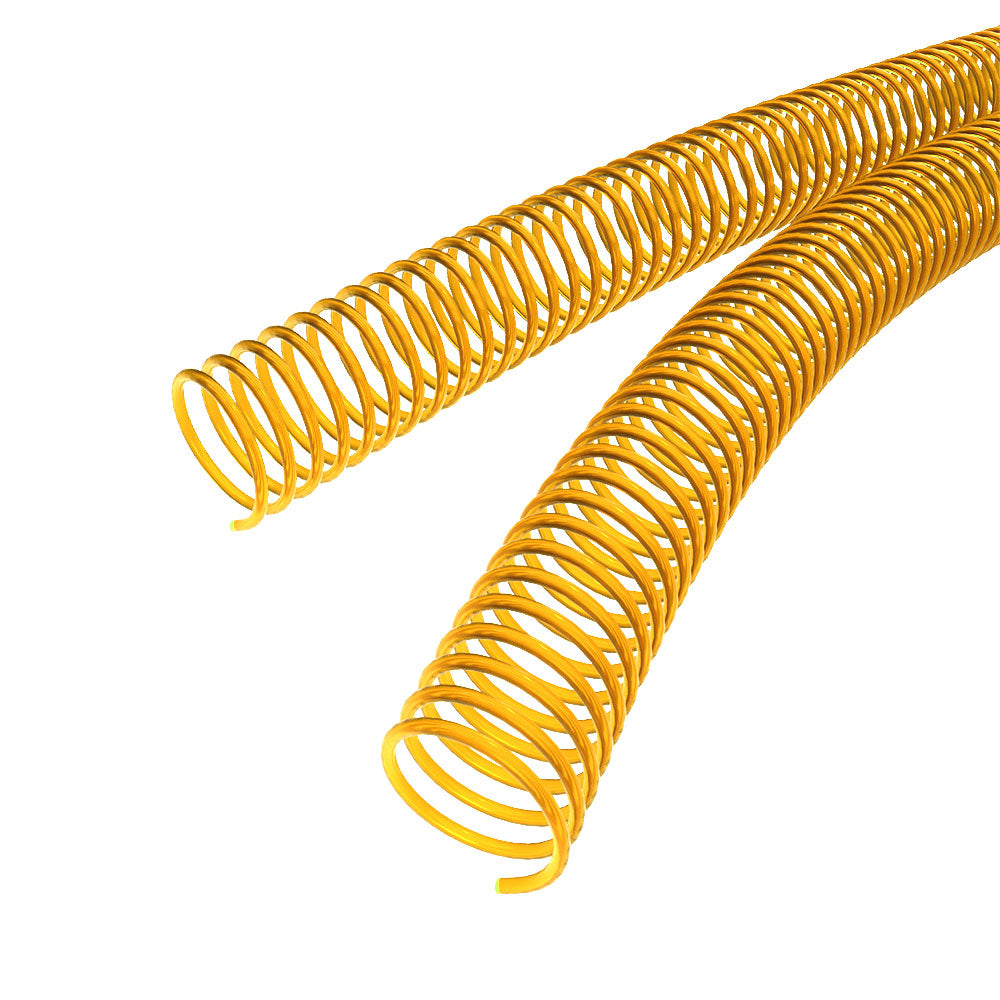 38mm Neon Amber 4:1 Pitch Spiral Binding Coil - 100pk
