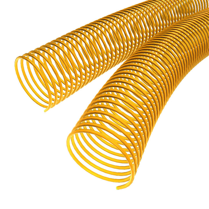 50mm Neon Amber 4:1 Pitch Spiral Binding Coil - 100pk