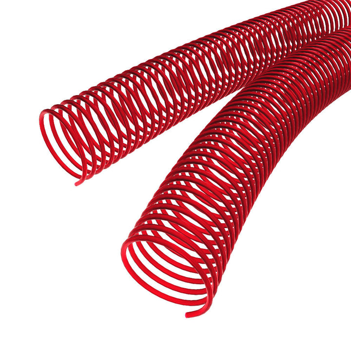45mm Neon Red 4:1 Pitch Spiral Binding Coil - 100pk