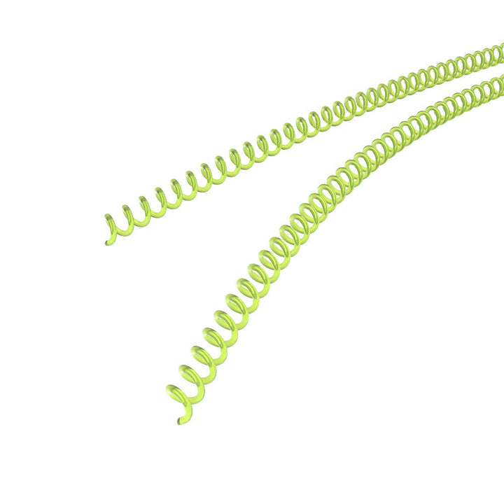 12mm Neon Yellow 4:1 Pitch Spiral Binding Coil - 100pk